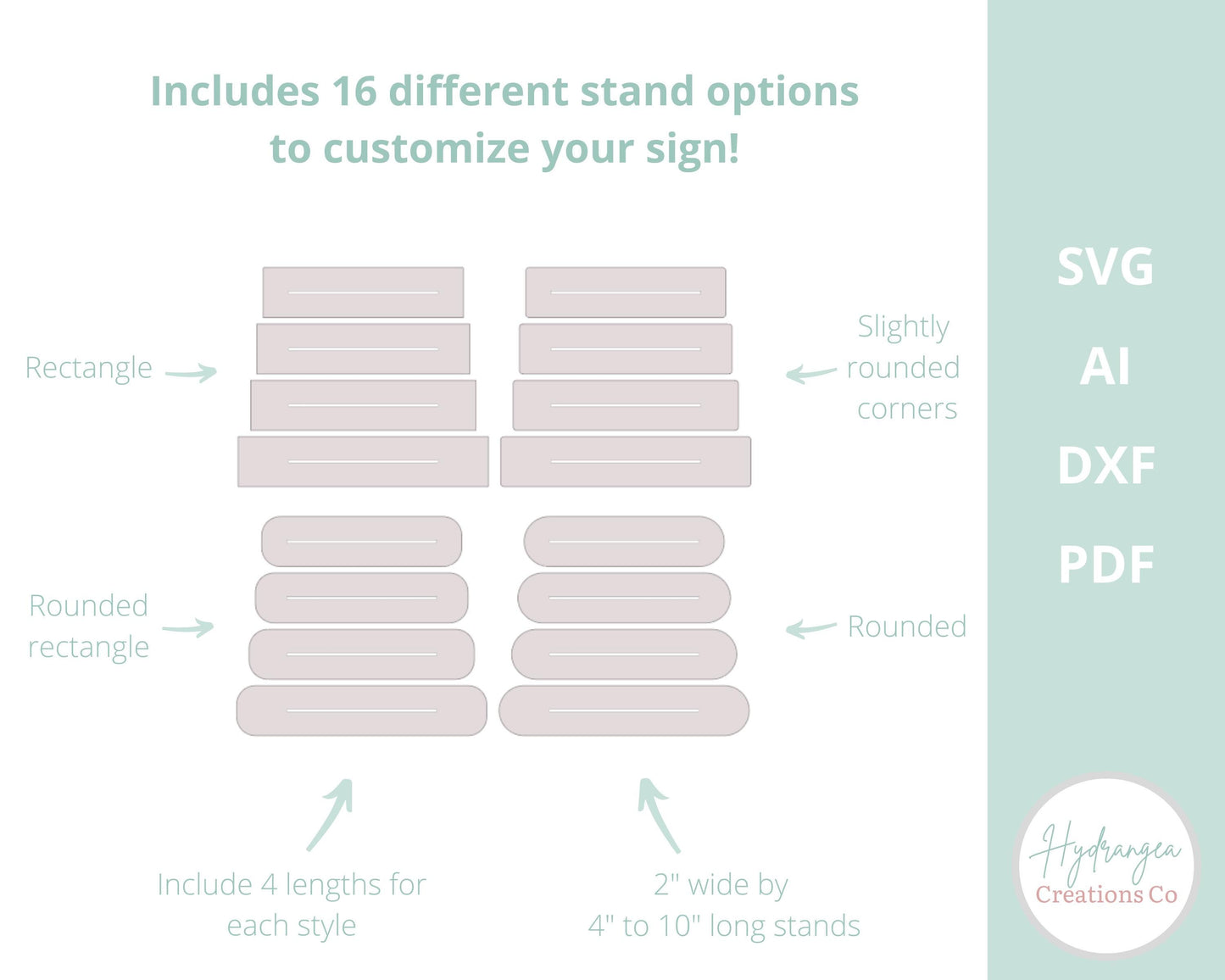 Half Arch Sign Bundle with Stand Laser Cut SVG File Template | Bar Menu Signature Drink Tabletop Sign | QR Code Payment Social Media Signage