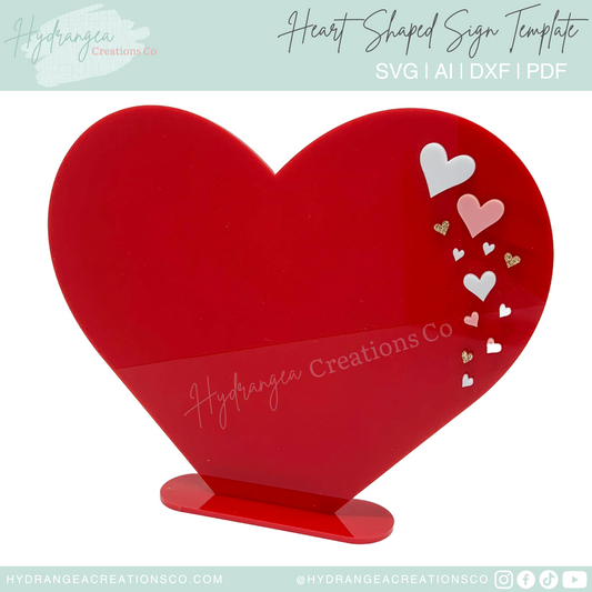 Heart Sign | Laser Cut SVG File