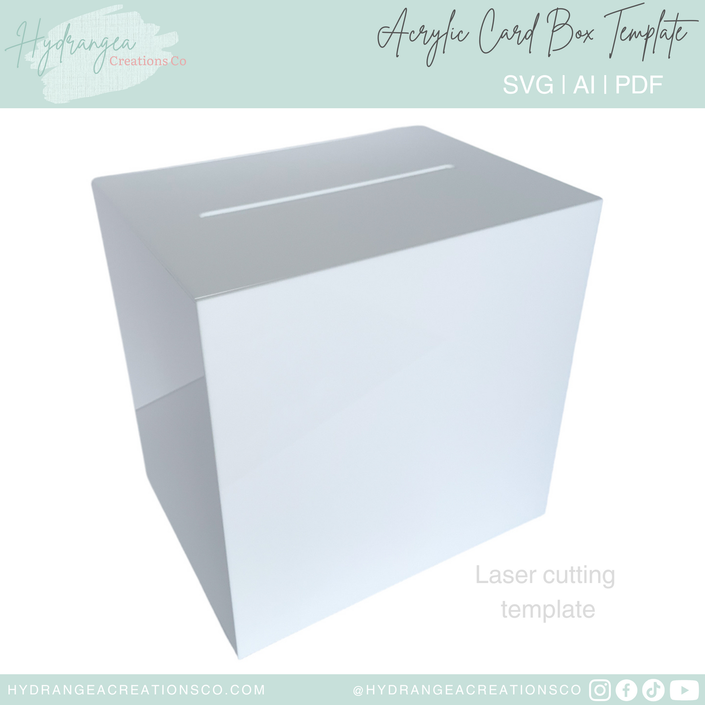 Acrylic Card Box | Laser Cut SVG File