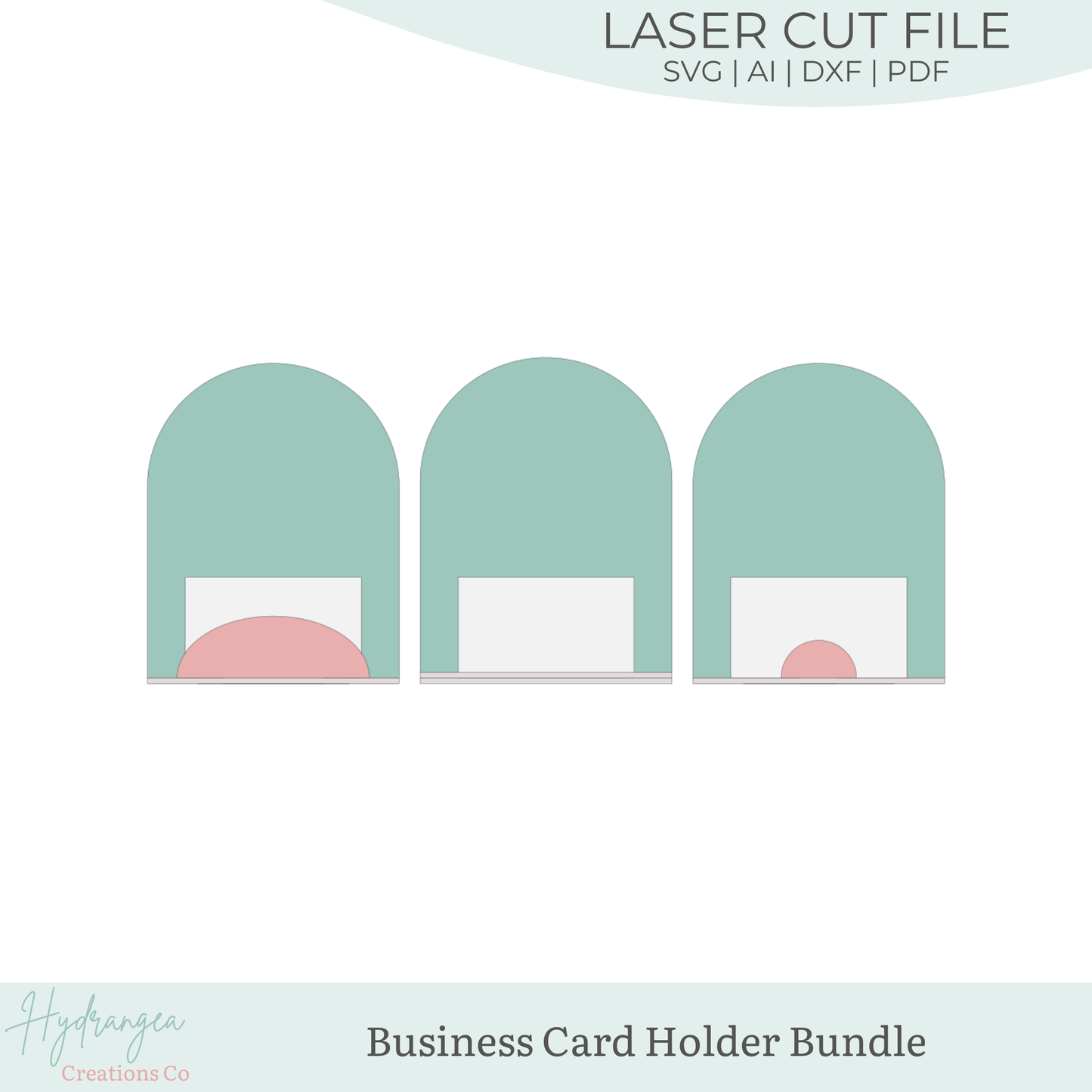 Arch Business Card Holder Bundle | Laser Cut SVG File