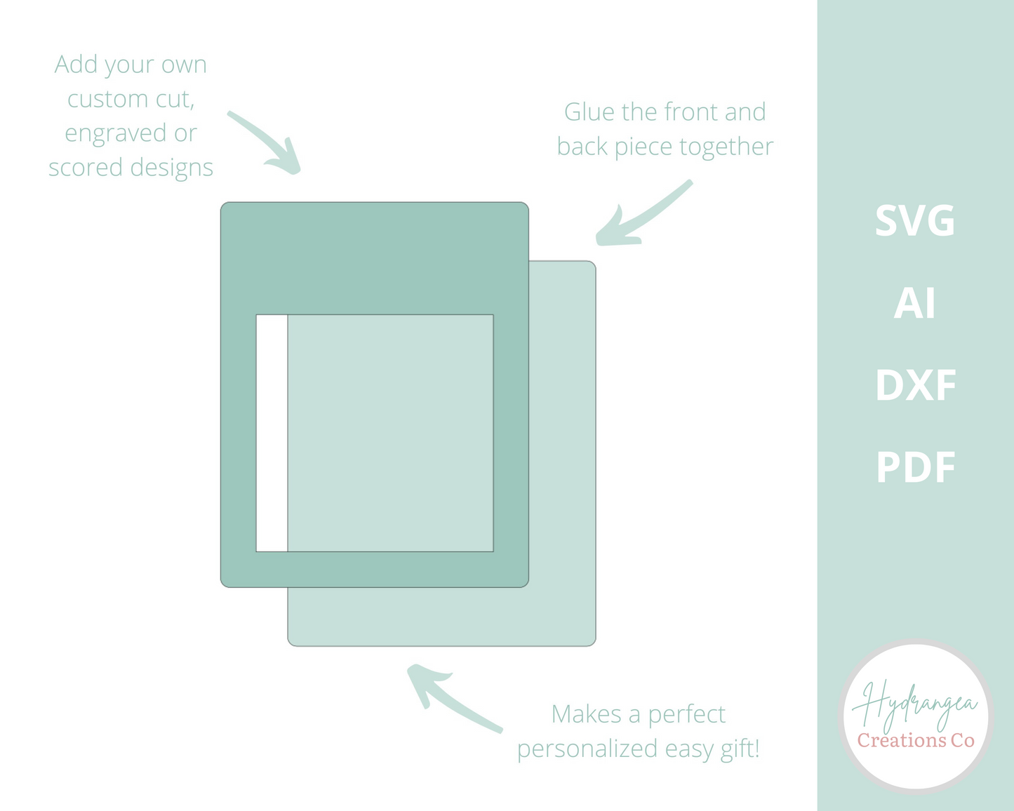 Sticky Note Holder Template | Laser Cut SVG File