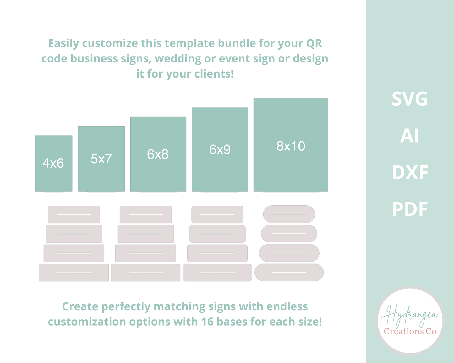 Rectangle Sign Bundle | Laser Cut SVG File
