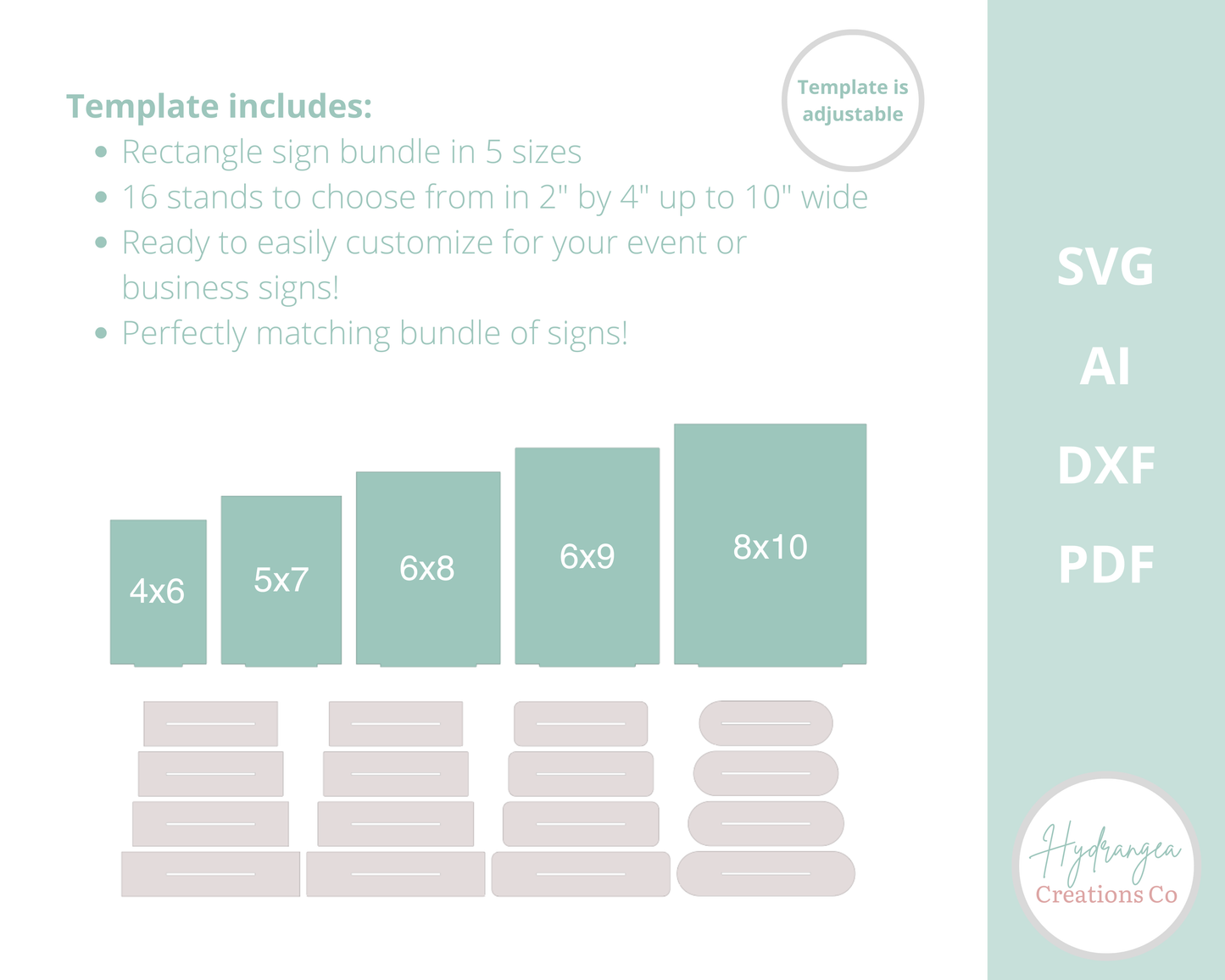 Rectangle Sign Bundle | Laser Cut SVG File