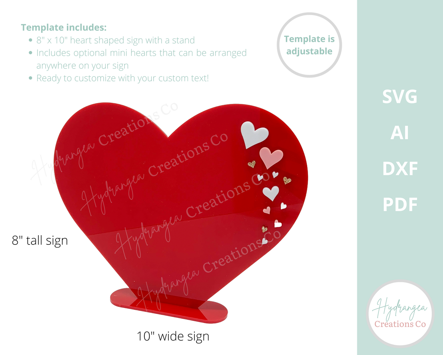 Heart Sign | Laser Cut SVG File