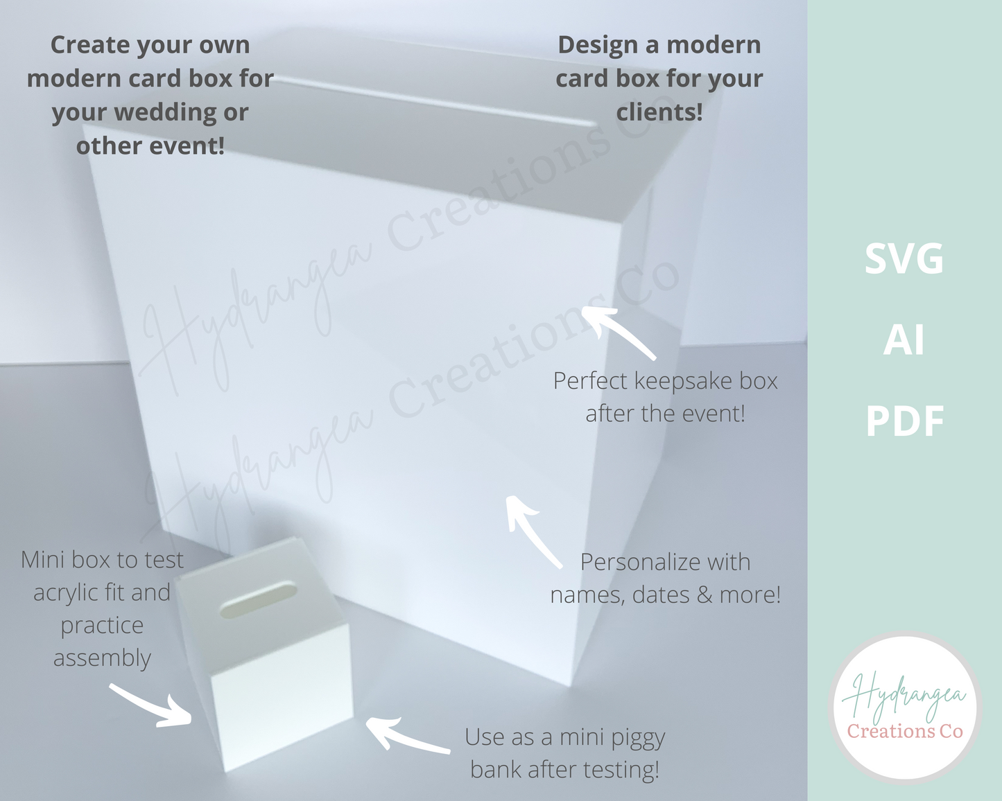 Acrylic Card Box | Laser Cut SVG File