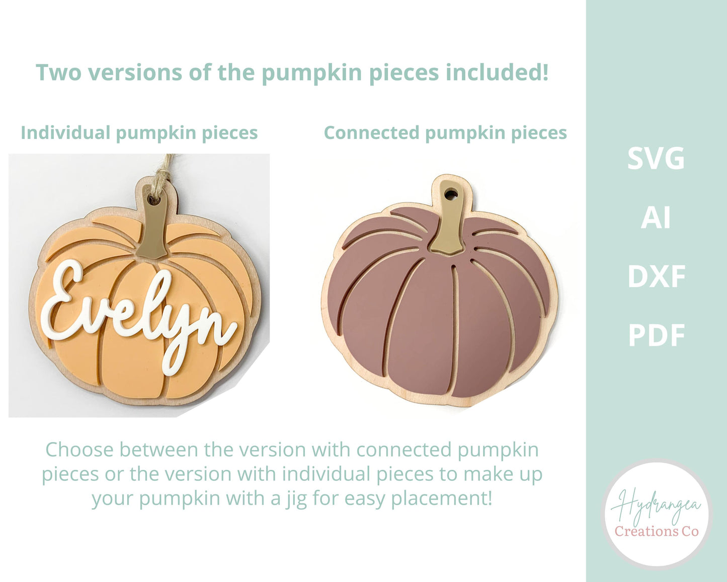 Pumpkin Halloween Basket Name Tag - Laser Template