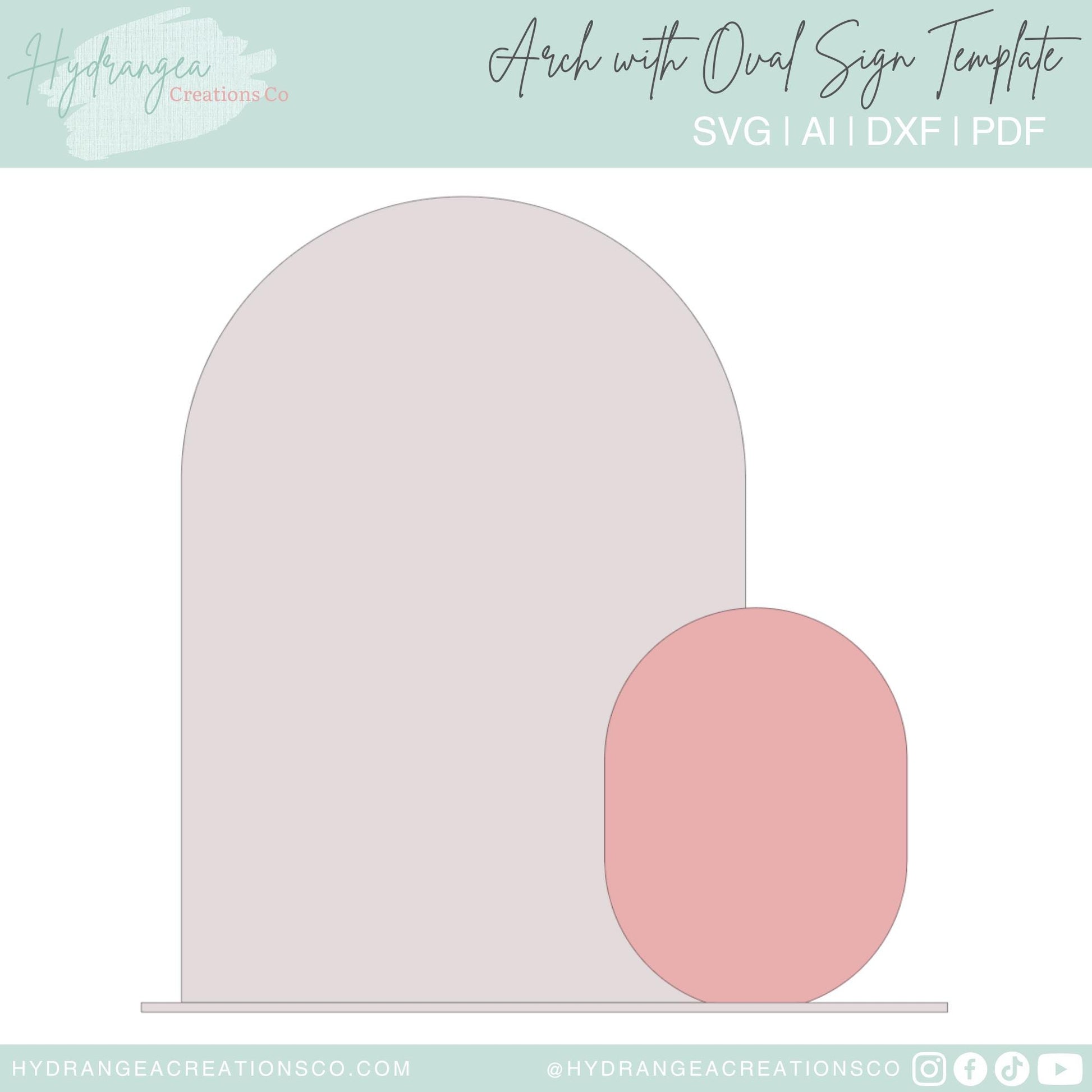 Arch Oval Acrylic Bar Menu Sign Laser Cut File SVG Event Signage Template, Wedding, Bridal Shower, Social Media, QR Code, Signature Drink