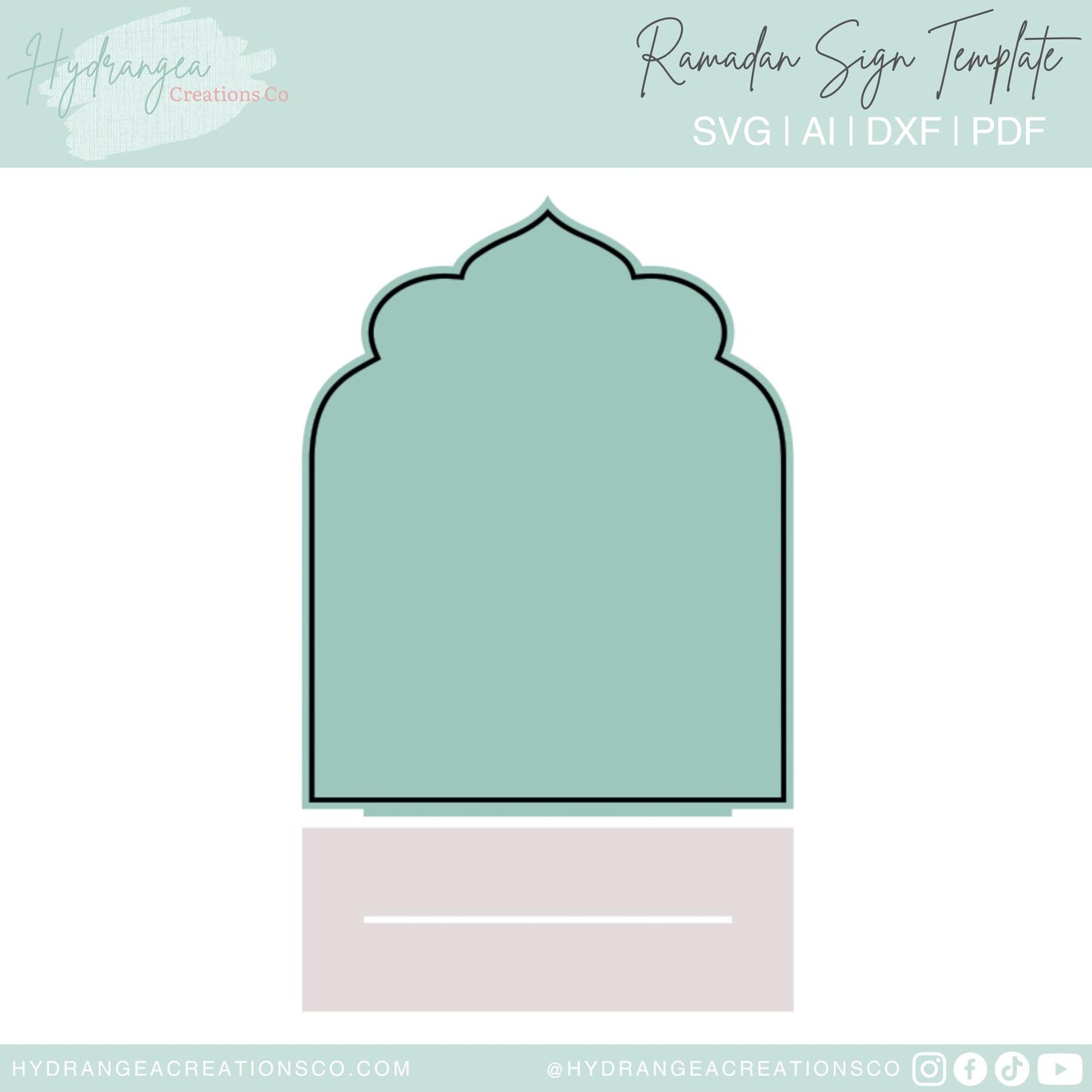 Ramadan Sign SVG Calendar Countdown Advent Template | Islamic Decor | Ramadan Gift | Ramadan Craft | Glowforge Laser Cut File