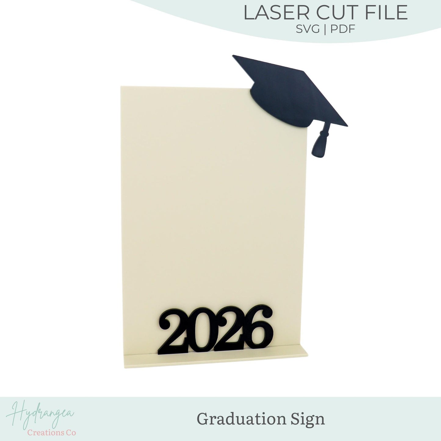 Graduation Class of 2026 Sign Template SVG Signage | Grad Party Sign | Event Menu Sign | Personalized Graduation Sign | Laser Cut File