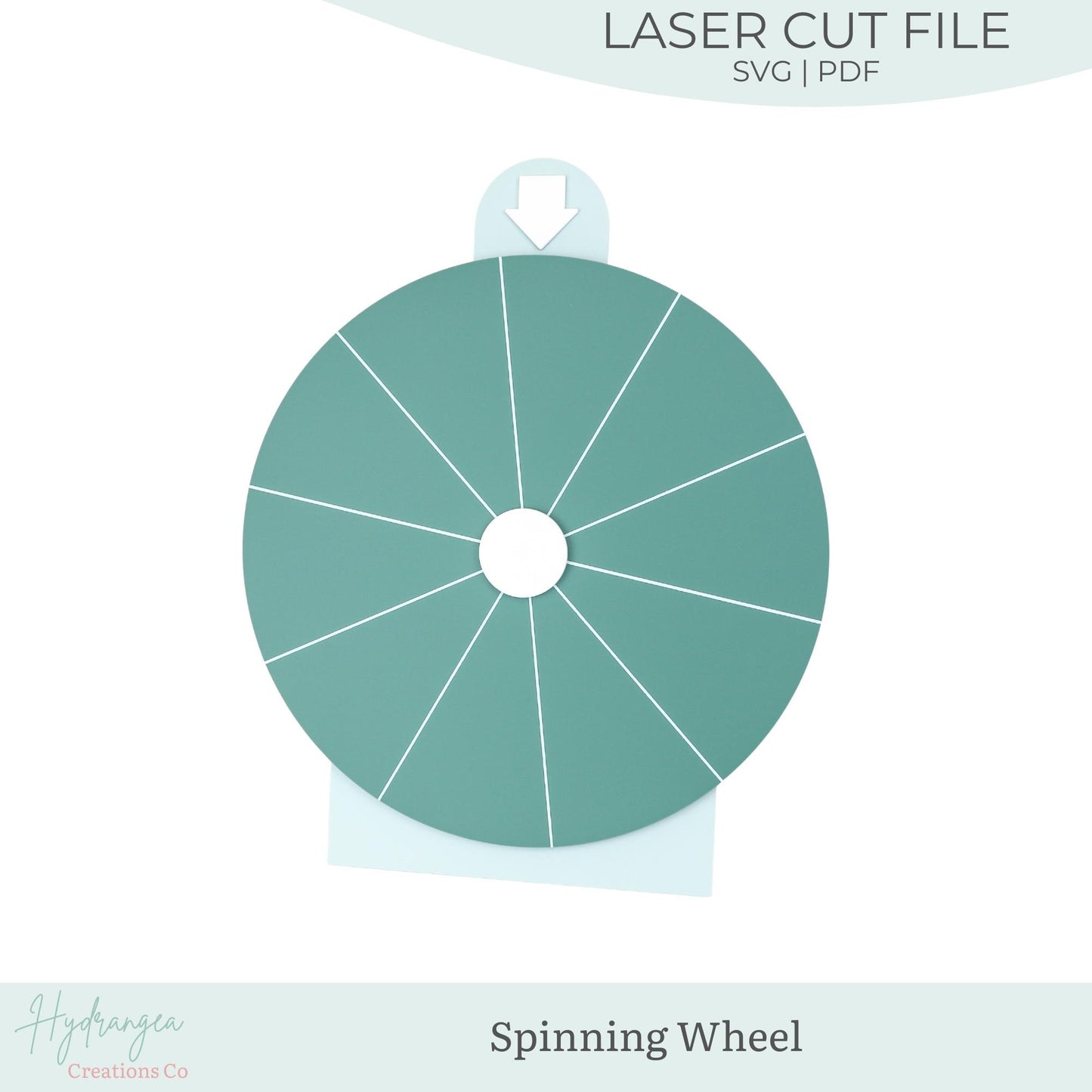 Spinning Wheel Laser Cut File SVG | Acrylic Prize Wheel | Spin the Wheel | Market Booth Display Craft Show | Event Game Digital Download