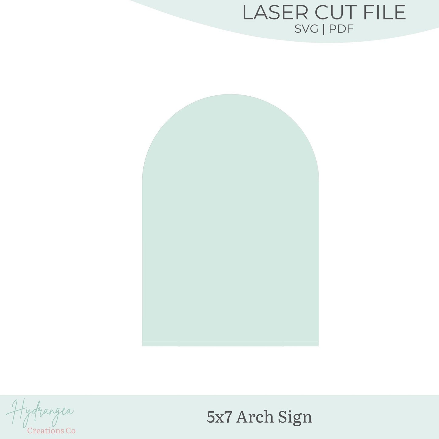 5x7 Arch Sign with Stand Laser Cut SVG File Template | Bar Menu Signature Drink Tabletop Sign | QR Code Payment Social Media Signage