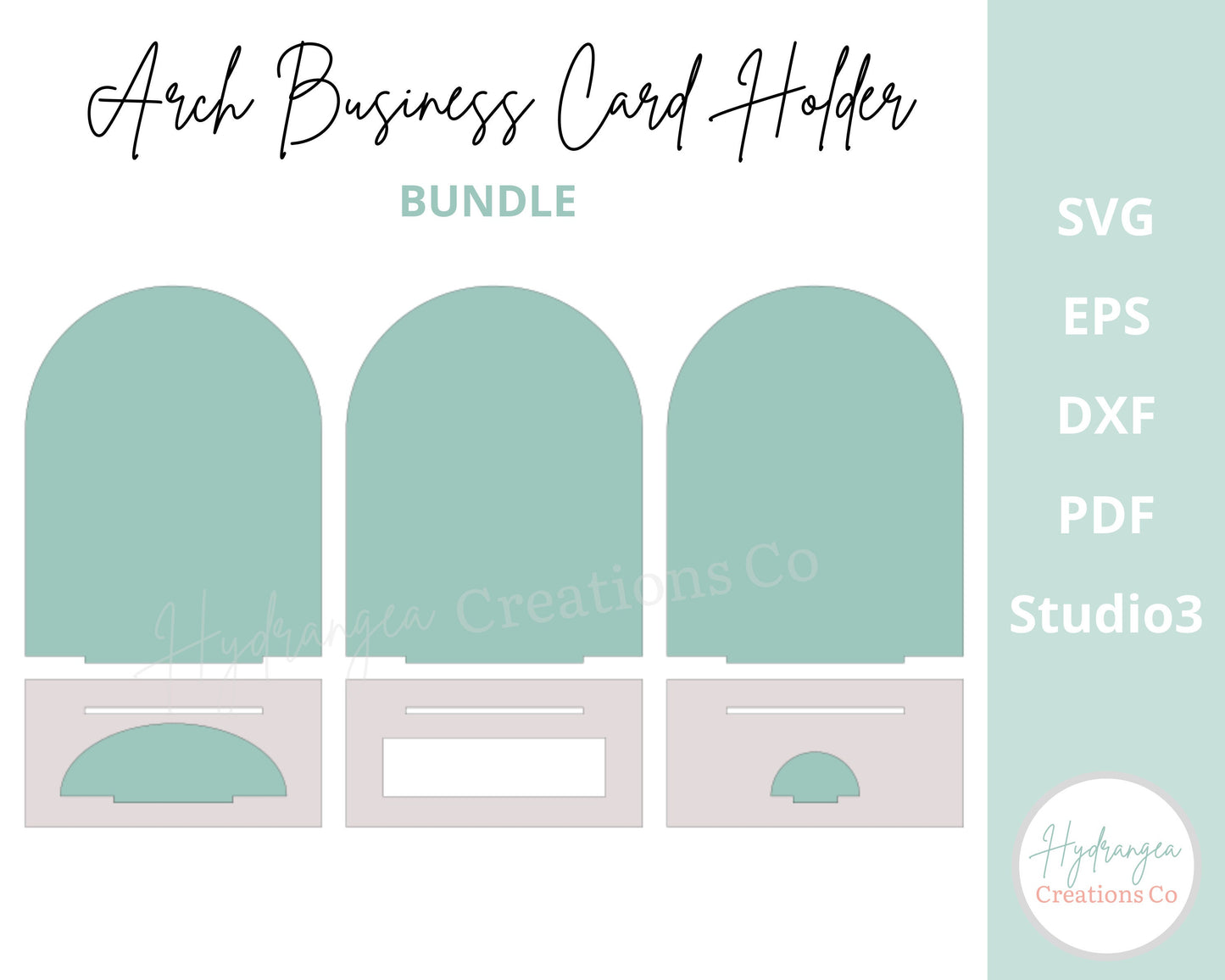 Arch Business Card Holder Bundle Laser File | Market Craft Show Retail Display | Scan to Pay QR Code Social Media Payment | Gift Card Stand