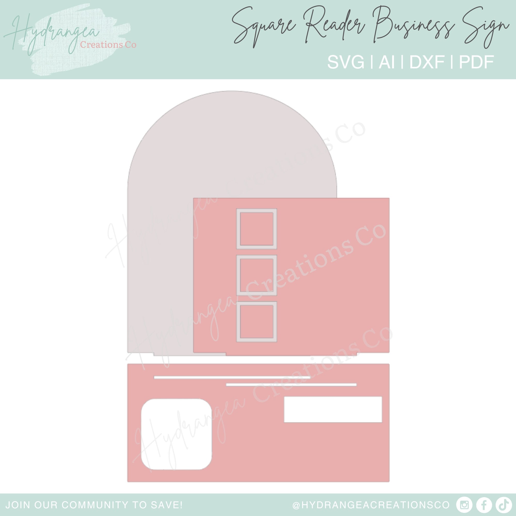 Arch Rectangle Square Reader Business Card Holder | Laser Cut SVG File ...